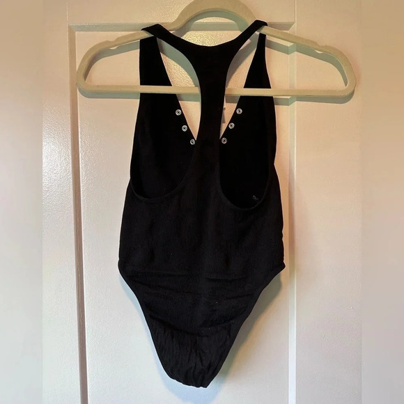 Forever21- black bodysuit with buttons - Picture 3 of 3